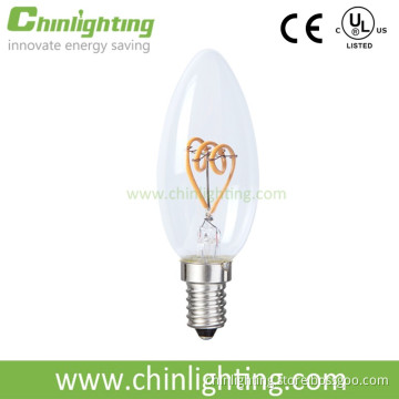 New comer 2200k 220V dimmable flexible led bulb soft filament light